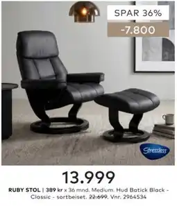 Skeidar Stressless Ruby Stol tilbud