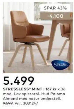 Skeidar Stressless Mint tilbud