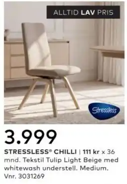 Skeidar Stressless Chilli tilbud