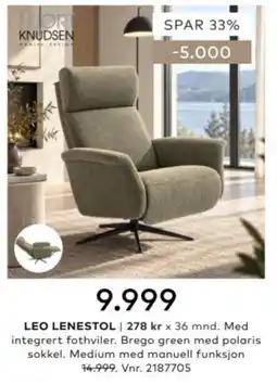 Skeidar Hjort Knudsen Leo Lenestol tilbud