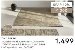Skeidar Tind teppe tilbud
