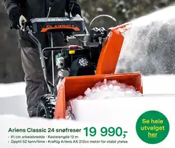 Felleskjøpet Ariens Classic 24 snøfreser tilbud