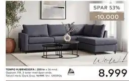 Skeidar TEMPO HJØRNESOFA tilbud