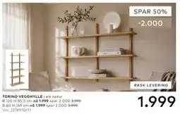 Skeidar TORINO VEGGHYLLE tilbud