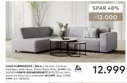 Skeidar LUGO HJØRNESOFA tilbud