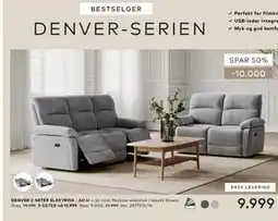 Skeidar DENVER 2-SETER ELEKTRISK tilbud