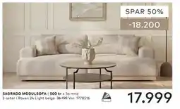 Skeidar SAGRADO MODULSOFA tilbud