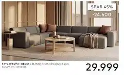 Skeidar STYL U-SOFA tilbud