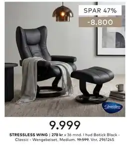 Skeidar STRESSLESS WING tilbud
