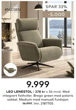 Skeidar LEO LENESTOL tilbud