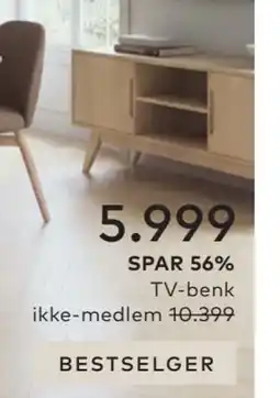 Skeidar TV-benk tilbud