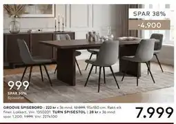 Skeidar GROOVE SPISEBORD tilbud