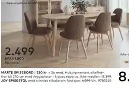 Skeidar JOY SPISESTOL tilbud