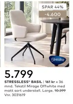 Skeidar STRESSLESS BASIL tilbud
