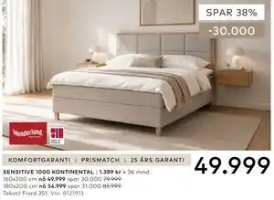 Skeidar SENSITIVE 1000 KONTINENTAL tilbud