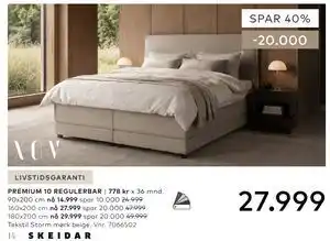 Skeidar PREMIUM 10 REGULERBAR tilbud