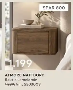 Skeidar ATMORE NATTBORD tilbud