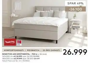 Skeidar SENSITIVE 400 KONTINENTAL tilbud