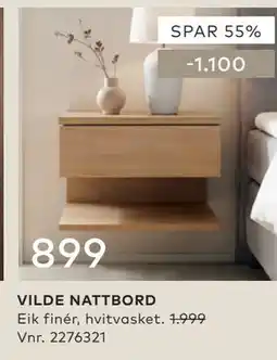 Skeidar VILDE NATTBORD tilbud