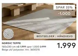 Skeidar NORDIC TEPPE tilbud