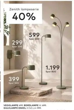 Skeidar GULVLAMPE ENKEL tilbud