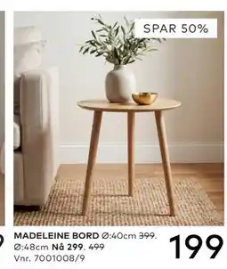 Skeidar MADELEINE BORD tilbud