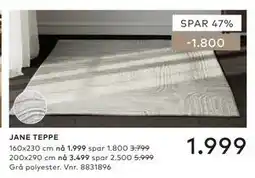 Skeidar JANE TEPPE tilbud