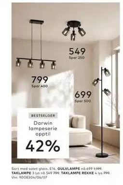 Skeidar TAKLAMPE REKKE 4 lys tilbud