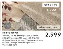 Skeidar MERITO TEPPER tilbud
