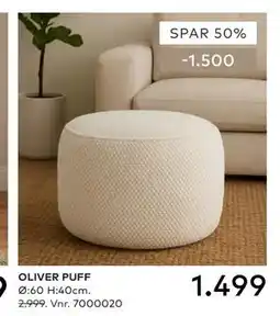 Skeidar OLIVER PUFF tilbud