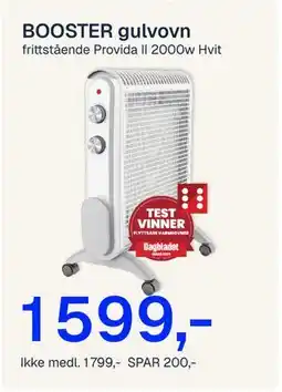 Jernia BOOSTER gulvovn tilbud