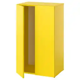 IKEA Lastare Stamme med dører, gul, 60x42x100 cm tilbud