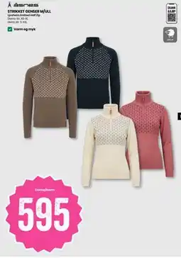 Sport Outlet STRIKKET GENSER M/ULL tilbud