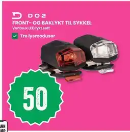 Sport Outlet FRONT- OG BAKLYKT TIL SYKKEL tilbud