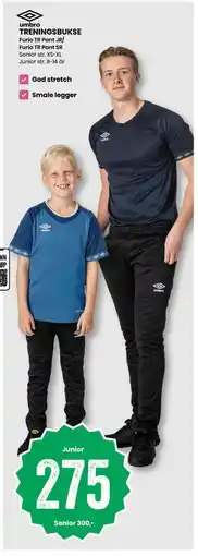 Sport Outlet TRENINGSBUKSE Furio TR Pant JR/ Furio TR Pant SR tilbud