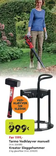 Mekk Tarmo Vedkløyver manuell tilbud