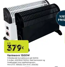 Mekk Varmeovn 1500W tilbud