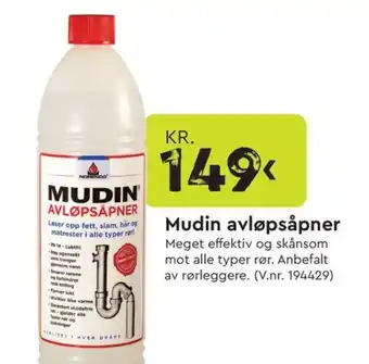 Mudin avløpsåpner