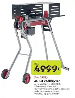 Mekk Al-Ko Vedkløyver tilbud