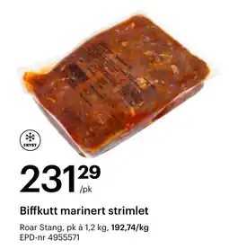 Storcash Biffkutt marinert strimlet tilbud