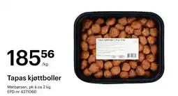 Storcash Tapas kjøttboller tilbud