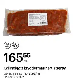 Storcash Kyllingkjøtt krydder marinert Ytterøy tilbud