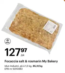 Storcash My Bakery Focaccia salt & rosmarin tilbud