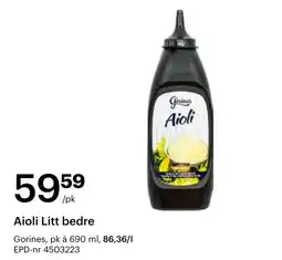 Storcash Gorines Aioli Litt bedre tilbud