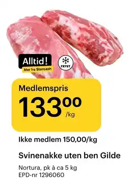 Storcash Svinenakke uten ben Gilde tilbud