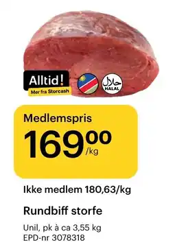 Storcash Rundbiff storfe tilbud