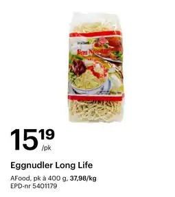 Storcash Afood Eggnudler Long Life tilbud
