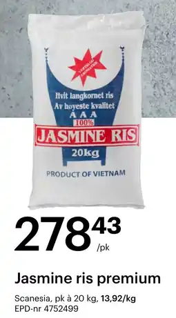 Storcash Jasmine ris premium tilbud