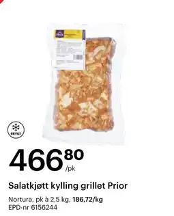 Storcash Prior salatkjøtt kylling grillert tilbud