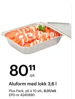 Storcash Aluform med lokk tilbud